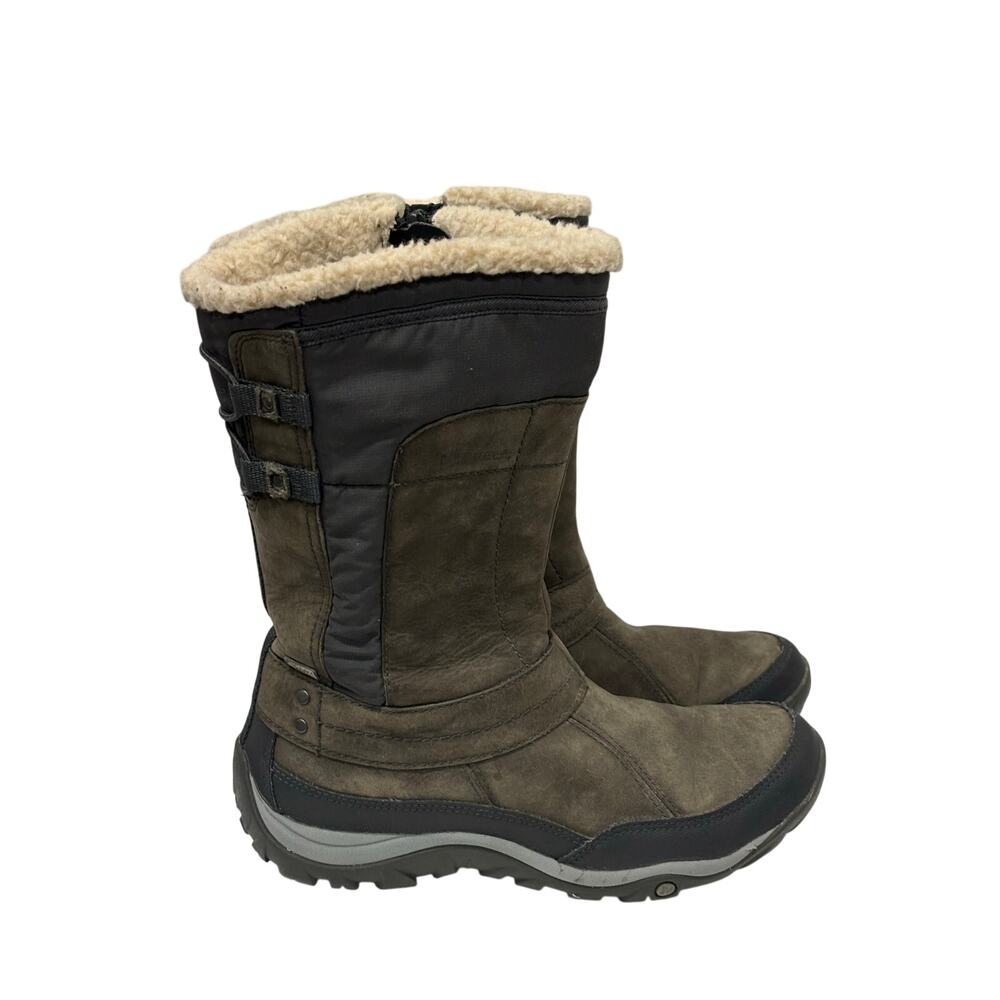 Merrell Women’s Waterproof Winter Boots Shearling Lined Zip Mid-Calf Size 7.5